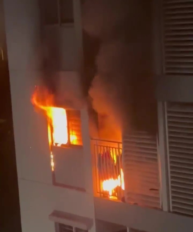 Fire at Ho Chi Minh City apartment burns mother, 2 children - Ảnh 1.