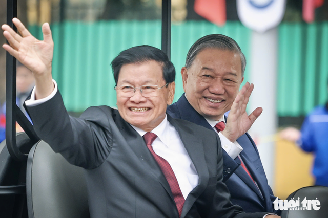 Vietnam’s Party chief To Lam chairs welcome ceremony for top Lao leader
- Ảnh 1.