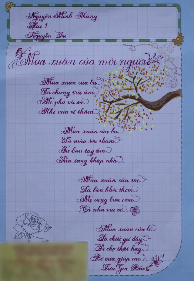 Kết quả Chữ đẹp Nhi Đồng số 3: 30 bài dự thi tiêu biểu- Ảnh 19. Kết quả Chữ đẹp Nhi Đồng số 3: 30 bài dự thi tiêu biểu- Ảnh 19.