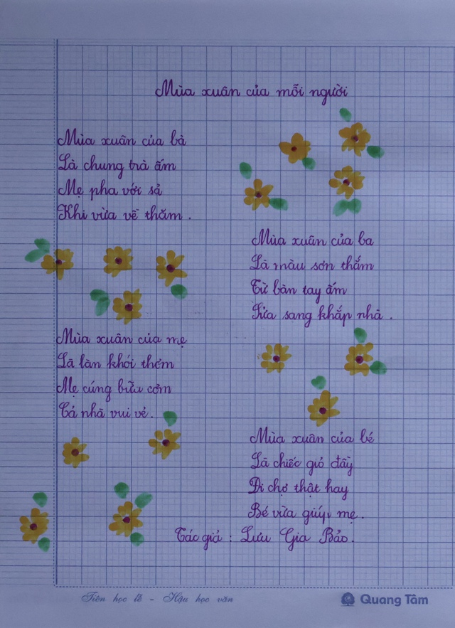 Kết quả Chữ đẹp Nhi Đồng số 3: 30 bài dự thi tiêu biểu- Ảnh 3. Kết quả Chữ đẹp Nhi Đồng số 3: 30 bài dự thi tiêu biểu- Ảnh 3.