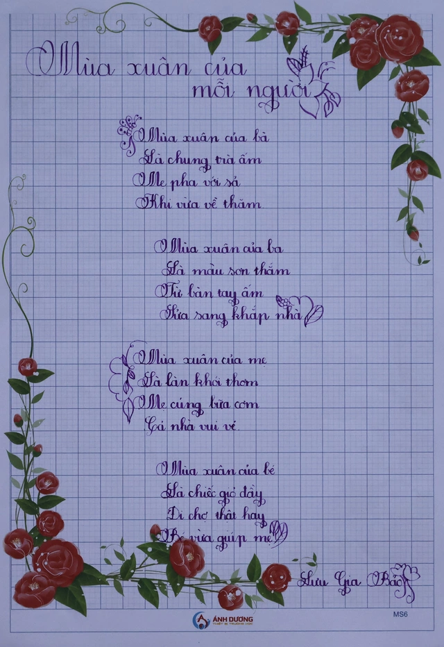 Kết quả Chữ đẹp Nhi Đồng số 3: 30 bài dự thi tiêu biểu- Ảnh 7. Kết quả Chữ đẹp Nhi Đồng số 3: 30 bài dự thi tiêu biểu- Ảnh 7.