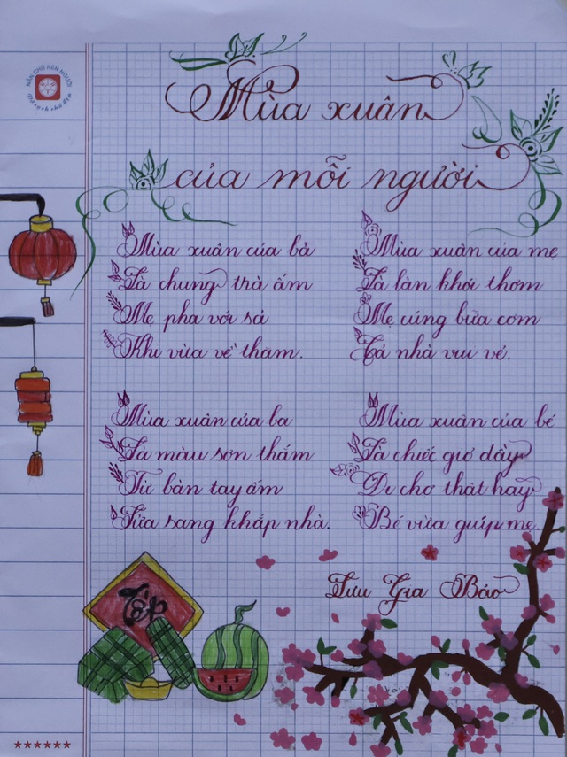 Kết quả Chữ đẹp Nhi Đồng số 3: 30 bài dự thi tiêu biểu- Ảnh 28. Kết quả Chữ đẹp Nhi Đồng số 3: 30 bài dự thi tiêu biểu- Ảnh 28.