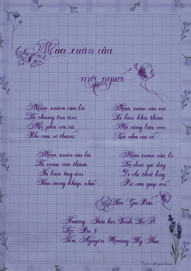 Kết quả Chữ đẹp Nhi Đồng số 3: 30 bài dự thi tiêu biểu- Ảnh 33. Kết quả Chữ đẹp Nhi Đồng số 3: 30 bài dự thi tiêu biểu- Ảnh 33.