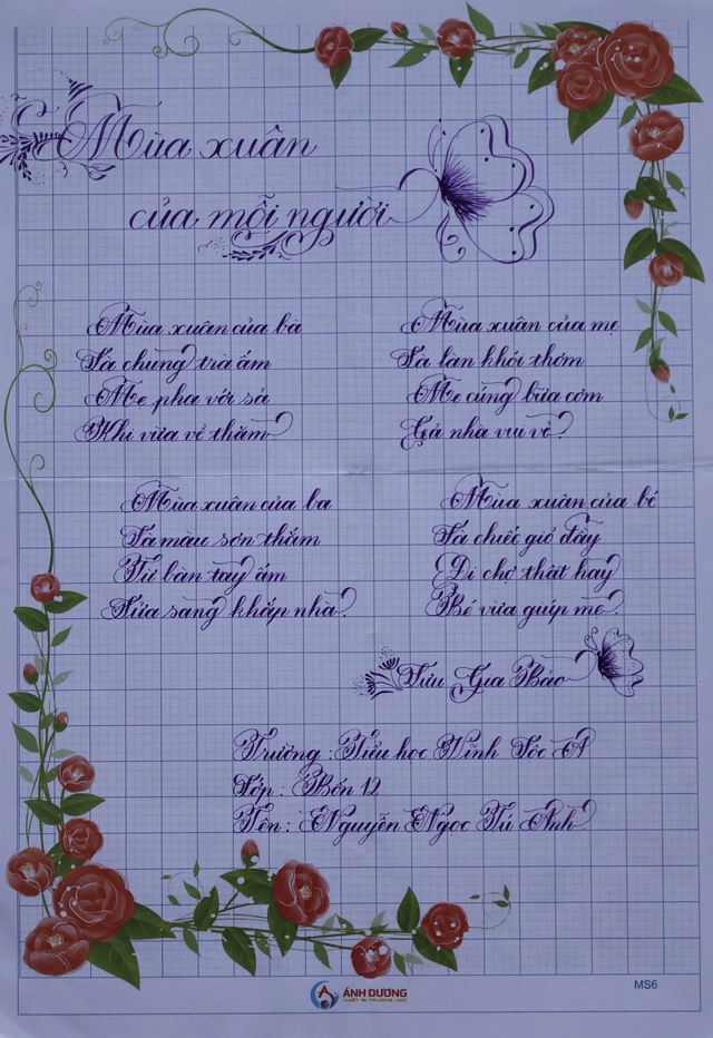 Kết quả Chữ đẹp Nhi Đồng số 3: 30 bài dự thi tiêu biểu- Ảnh 34. Kết quả Chữ đẹp Nhi Đồng số 3: 30 bài dự thi tiêu biểu- Ảnh 34.