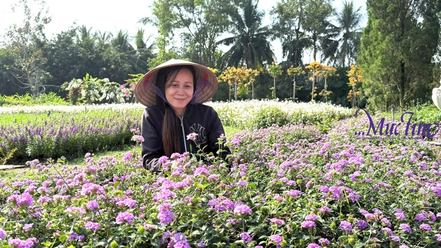 Rực rỡ vườn hoa Mãn Đình Hồng tỉnh Đồng Tháp - Ảnh 4.