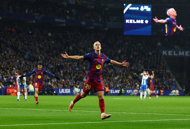 Thắng Espanyol, Barcelona hơn Real Madrid 7 điểm tại La Liga- Ảnh 1.