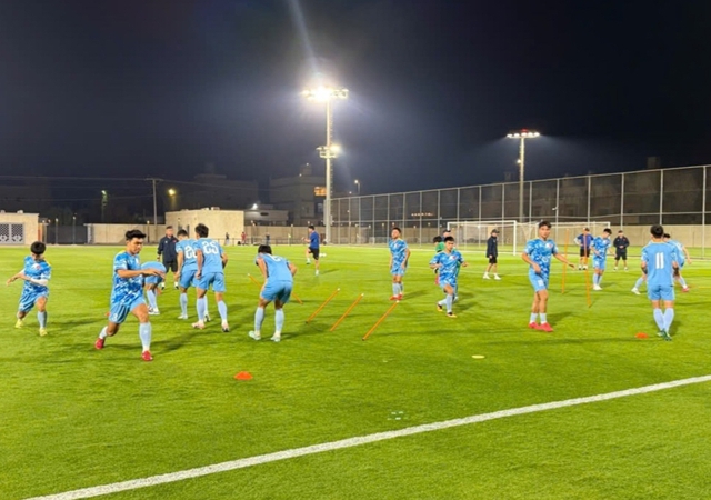 U23 Việt Nam rèn phòng ngự trong buổi tập đầu tại Saudi Arabia - Ảnh 3. U23 Việt Nam rèn phòng ngự trong buổi tập đầu tại Saudi Arabia - Ảnh 3.