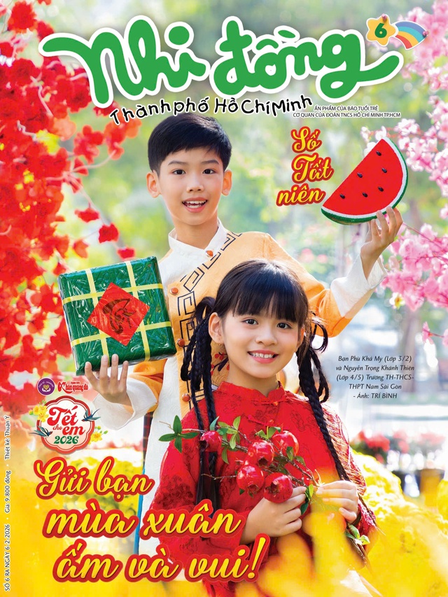 Mời bạn đón đọc Nhi Đồng TP.HCM 6 - số Tất Niên, phát hành 6-2-2026: Gửi bạn một mùa xuân ấm và vui! - Ảnh 1.
