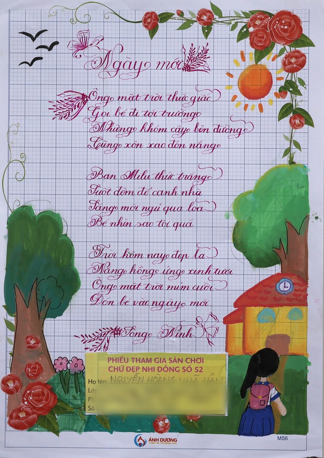 Kết quả Chữ đẹp Nhi Đồng số 52 năm 2025: 38 bài dự thi xuất sắc- Ảnh 21.