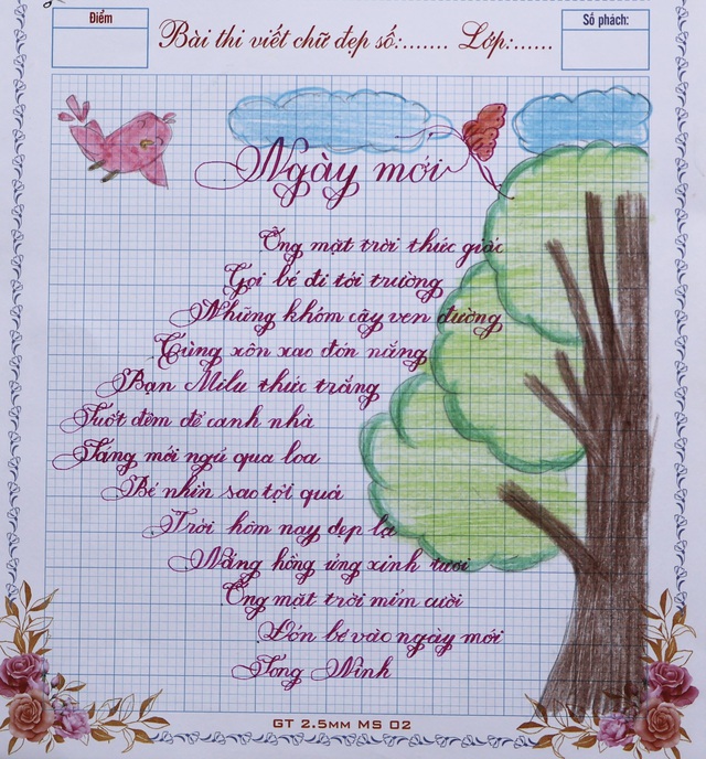 Kết quả Chữ đẹp Nhi Đồng số 52 năm 2025: 38 bài dự thi xuất sắc- Ảnh 19.