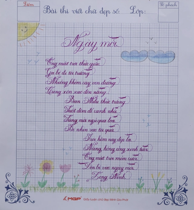 Kết quả Chữ đẹp Nhi Đồng số 52 năm 2025: 38 bài dự thi xuất sắc- Ảnh 30.