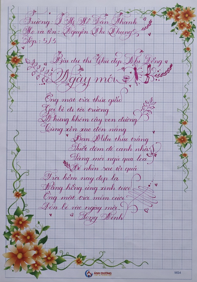 Kết quả Chữ đẹp Nhi Đồng số 52 năm 2025: 38 bài dự thi xuất sắc- Ảnh 12.