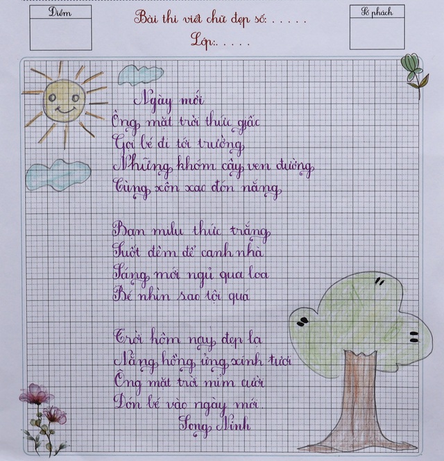 Kết quả Chữ đẹp Nhi Đồng số 52 năm 2025: 38 bài dự thi xuất sắc- Ảnh 7.