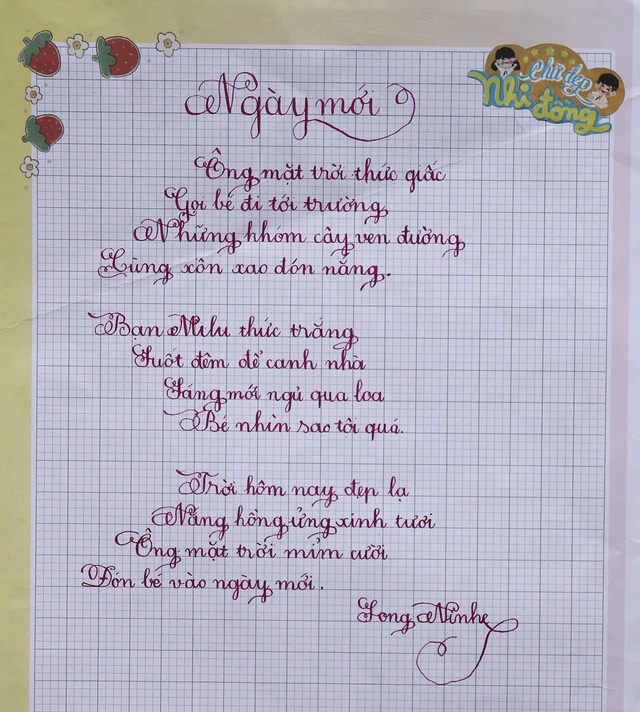 Kết quả Chữ đẹp Nhi Đồng số 52 năm 2025: 38 bài dự thi xuất sắc- Ảnh 14.