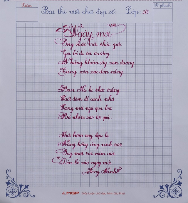 Kết quả Chữ đẹp Nhi Đồng số 52 năm 2025: 38 bài dự thi xuất sắc- Ảnh 31.