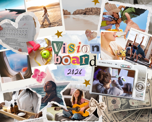Vẽ năm mới theo cách của tụi mình Vision Board - Ảnh 1.