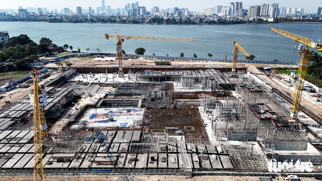 Construction advances at $483mn West Lake Opera House project in Hanoi- Ảnh 1. Construction advances at $483mn West Lake Opera House project in Hanoi- Ảnh 1.
