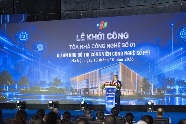 FPT breaks ground on $50mn digital technology building in Hanoi - Ảnh 1.