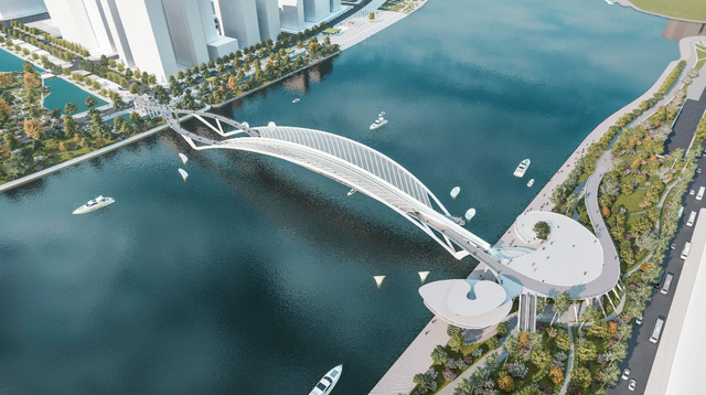 3,400-tonne main arch for Saigon River pedestrian bridge ready for journey to downtown Ho Chi Minh City- Ảnh 10.