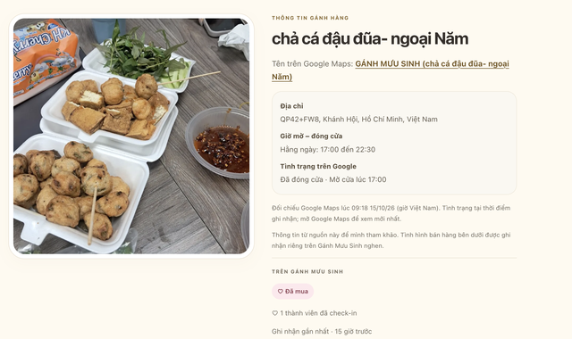 'Livelihood Stalls' on Google Maps: New platform lets users contribute to street vendor map in Ho Chi Minh City- Ảnh 3.