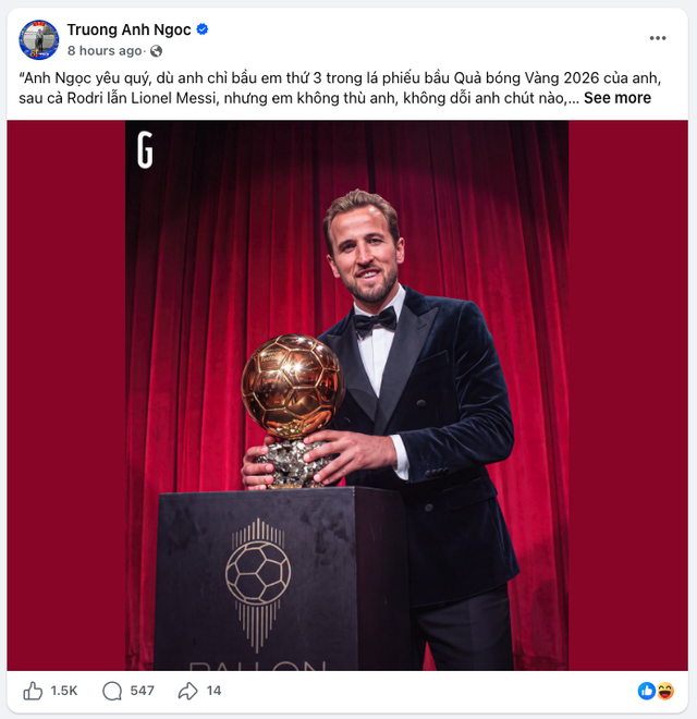 Vietnam’s vote partly helps Kane pull off dramatic Ballon d’Or comeback over Mbappé: insider - Ảnh 1.