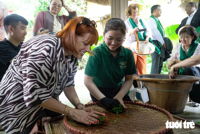Foreign ambassadors explore Vietnam’s tea culture on heritage train journey - Ảnh 9.