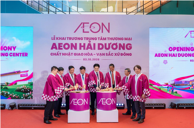 Aeon opens 10th shopping mall in Vietnam's Hai Phong- Ảnh 1.