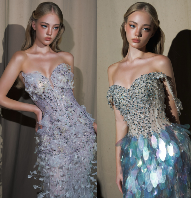 2 Vietnamese designers unveil Atlantis-inspired collection in Shanghai - Ảnh 2.