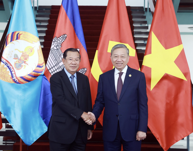 Vietnam's Party chief To Lam to co-chair Cambodia-Laos-Vietnam leaders' meeting during Phnom Penh visit - Ảnh 1.