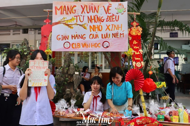 Không gian văn hóa, ẩm thực đặc sắc tại Hội xuân Bính Ngọ 2026 Trường THCS Hoàng Văn Thụ- Ảnh 4.