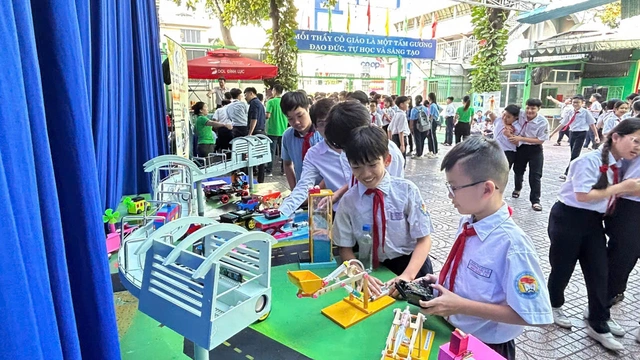 Quá vui hội xuân Bính Ngọ Trường THCS Thông Tây Hội, Trường THCS Hiệp Bình - Ảnh 3.