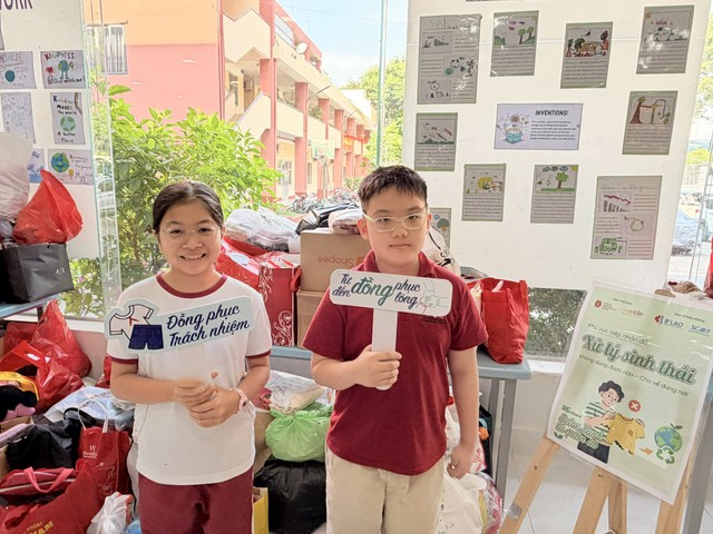 Ho Chi Minh City students introduced early to responsible, sustainable fashion consumption - Ảnh 1.