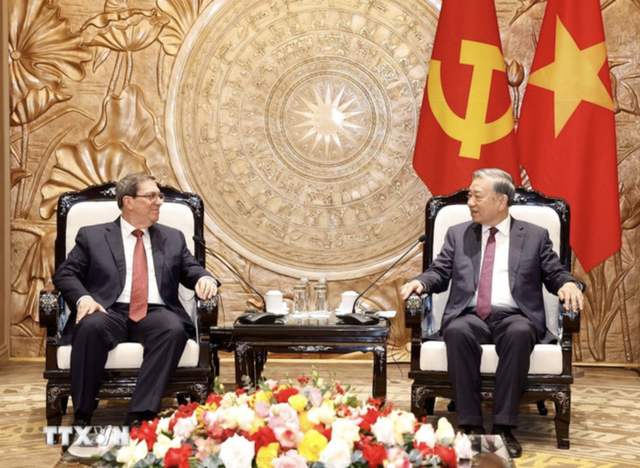 Vietnamese top leaders receive special envoy of Cuban Party and State - Ảnh 1.