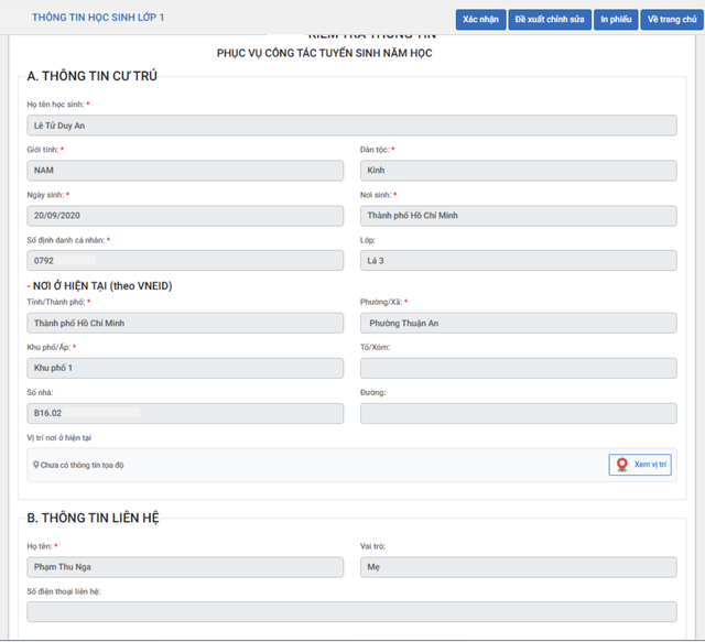 Hướng dẫn kiểm tra hồ sơ dữ liệu tuyển sinh đầu cấp và những mốc thời gian quan trọng cần biết - Ảnh 3.
