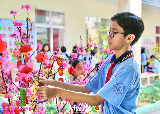 Muôn sắc màu cùng Hội xuân tại Trường THCS Bình Lợi Trung- Ảnh 4.