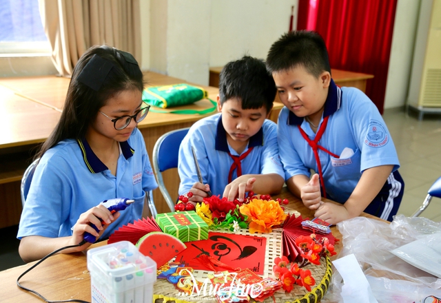 Muôn sắc màu cùng Hội xuân tại Trường THCS Bình Lợi Trung- Ảnh 8.