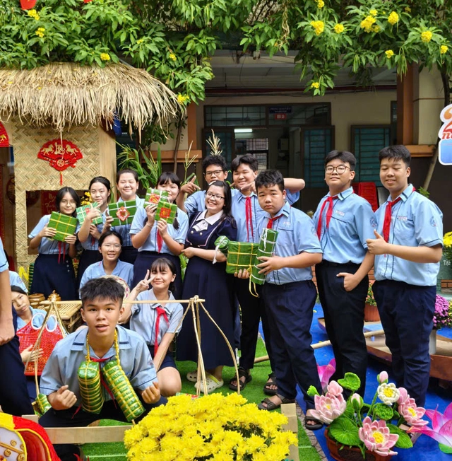 Xuân Bính Ngọ 2026 rực rỡ tại Trường THCS Tân Tạo  - Ảnh 2.