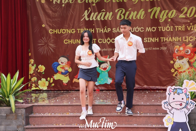 Gặp gỡ nam sinh và nữ sinh thanh lịch tại hội xuân Trường THPT Thủ Thiêm - Ảnh 8.