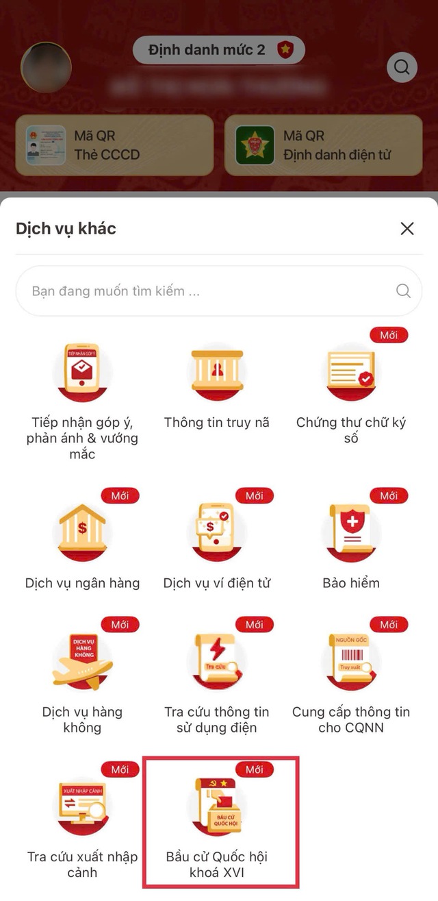 Cách xem nơi bỏ phiếu và danh sách người ứng cử trên ứng dụng VNeID - Ảnh 3.