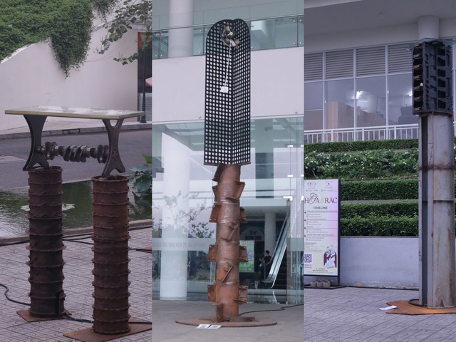 Đến triển lãm Hoa và rác, nghe phế liệu kể chuyện- Ảnh 4. Đến triển lãm Hoa và rác, nghe phế liệu kể chuyện- Ảnh 4.