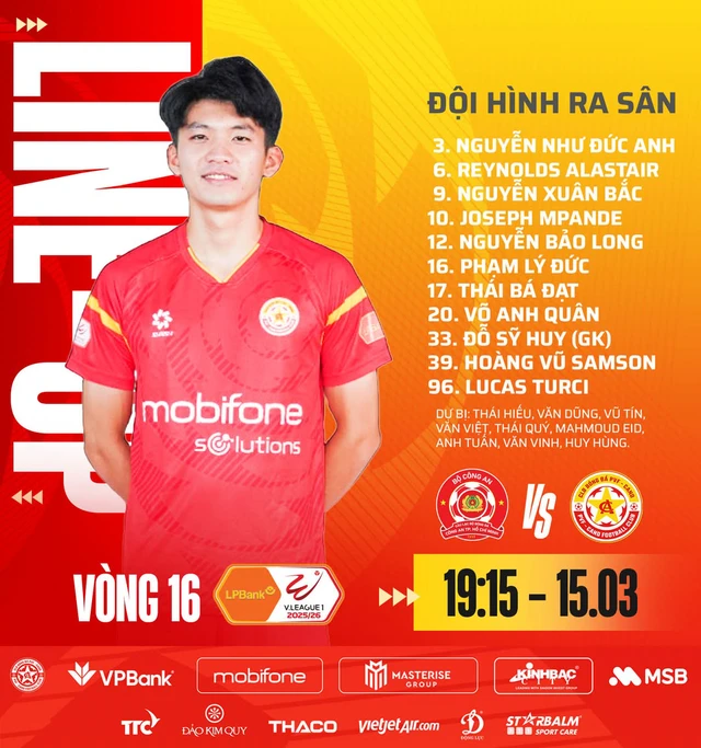 Đội hình Thể Công đấu Hải Phòng, Công An TP.HCM đấu PVF-CAND- Ảnh 5.