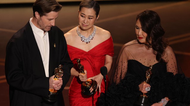 South Koreans bask in Oscars triumph for 'KPop Demon Hunters'- Ảnh 1. South Koreans bask in Oscars triumph for 'KPop Demon Hunters'- Ảnh 1.