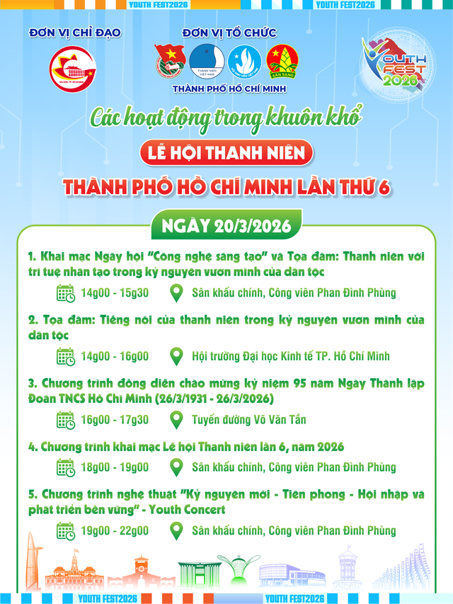 Ba ngày bùng nổ cùng Youth Fest 2026 tại TP.HCM - Ảnh 3.