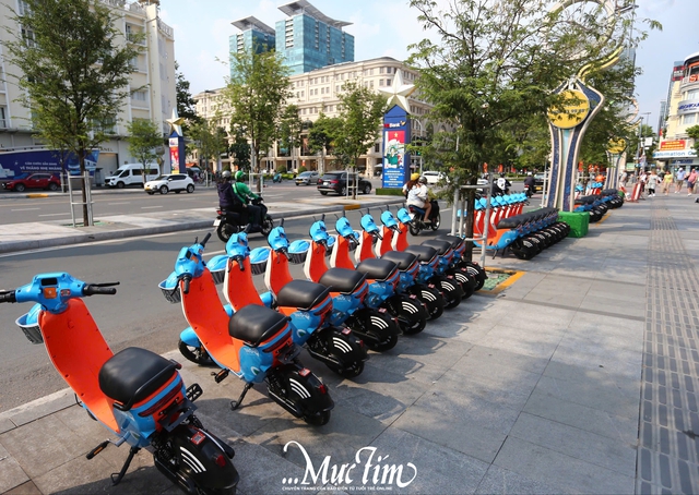 Bạn trẻ trải nghiệm xe đạp điện công cộng vòng quanh trung tâm TP.HCM- Ảnh 2.