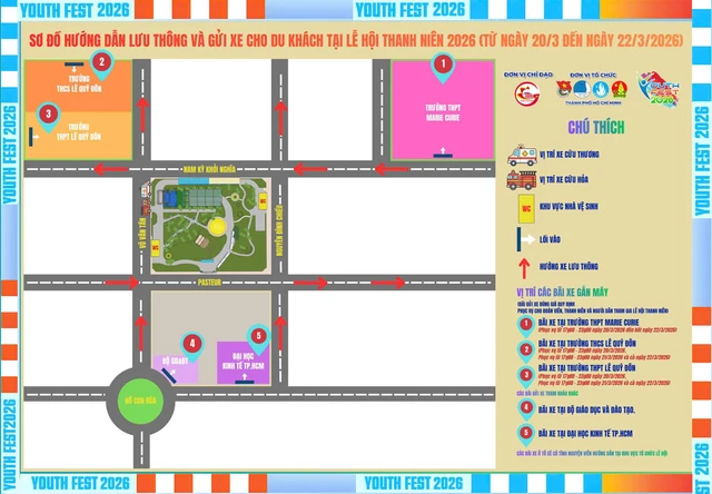 Đừng quên 5 điểm gửi xe khi tham dự lễ hội Youth Fest 2026 - Ảnh 6. Đừng quên 5 điểm gửi xe khi tham dự lễ hội Youth Fest 2026 - Ảnh 5.