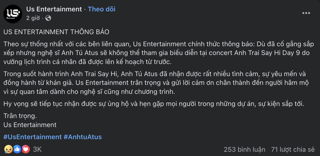 Atus, Quang Trung vắng mặt trong concert Anh trai say hi day 9 - Ảnh 2.