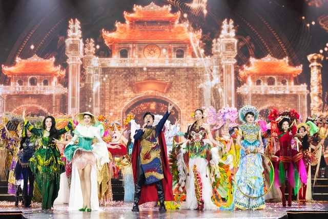 Bảo Ngọc, Minh Kiên cùng thí sinh Miss World Vietnam tôn vinh văn hoá Việt qua thời trang và vũ điệu - Ảnh 1.