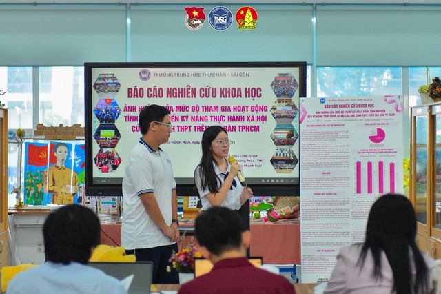 'Phá đảo' mê cung ký tự tại gian tư vấn Trường Trung học Thực hành Sài Gòn ở Ngày hội Tự tin vào lớp 10- Ảnh 7.