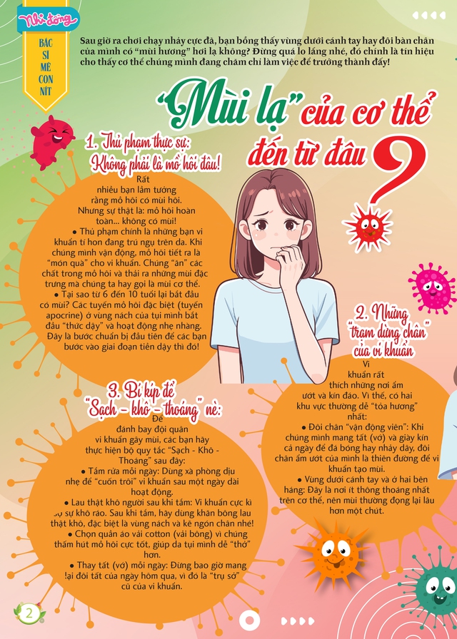 Mời bạn đón đọc Nhi Đồng TP.HCM 14, phát hành 3-4-2026: “Mùi lạ” của cơ thể đến từ đâu?- Ảnh 2.