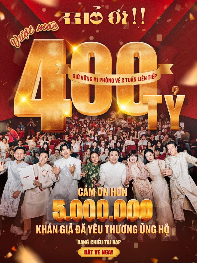 Thỏ ơi!! chạm mốc doanh thu 400 tỷ, liệu có vượt qua phim Mai?- Ảnh 1.